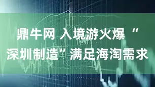 鼎牛网 入境游火爆 “深圳制造”满足海淘需求